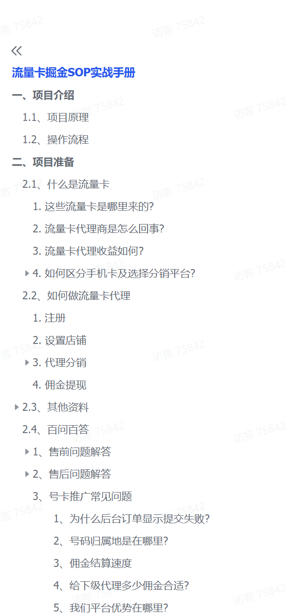 图片[2]-【精选】流量卡掘金SOP小白实操落地教程-小鱼项目网