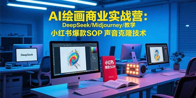 （15480期）AI绘画商业实战营：DeepSeek/Midjourney/教学 小红书爆款SOP 声音克隆技术