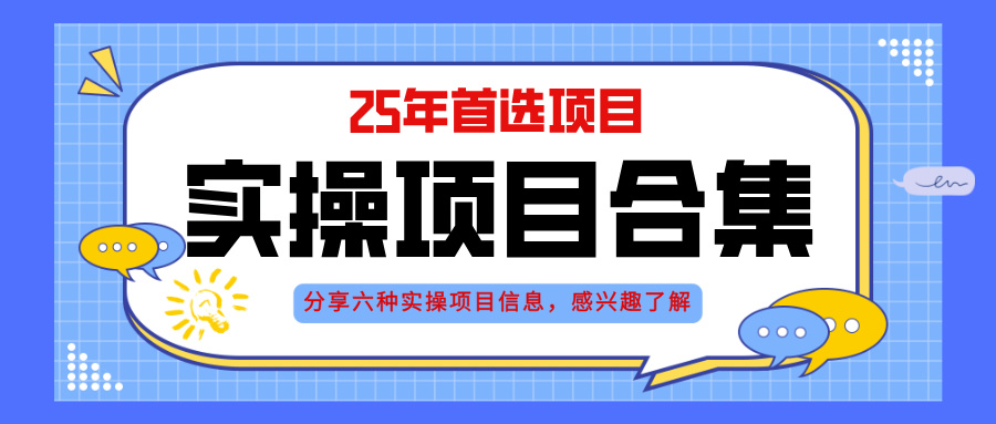 （14772期）2025年实操六大项目实操演练，挂机类型，AI直播类型，轻资产创业类型，...